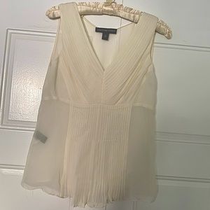 *SOLD* Vintage cream 100% silk blouse